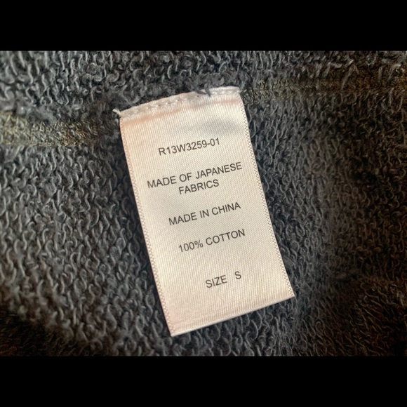 R13 Short Sleeve Zip Hoodie - Picture 8 of 8